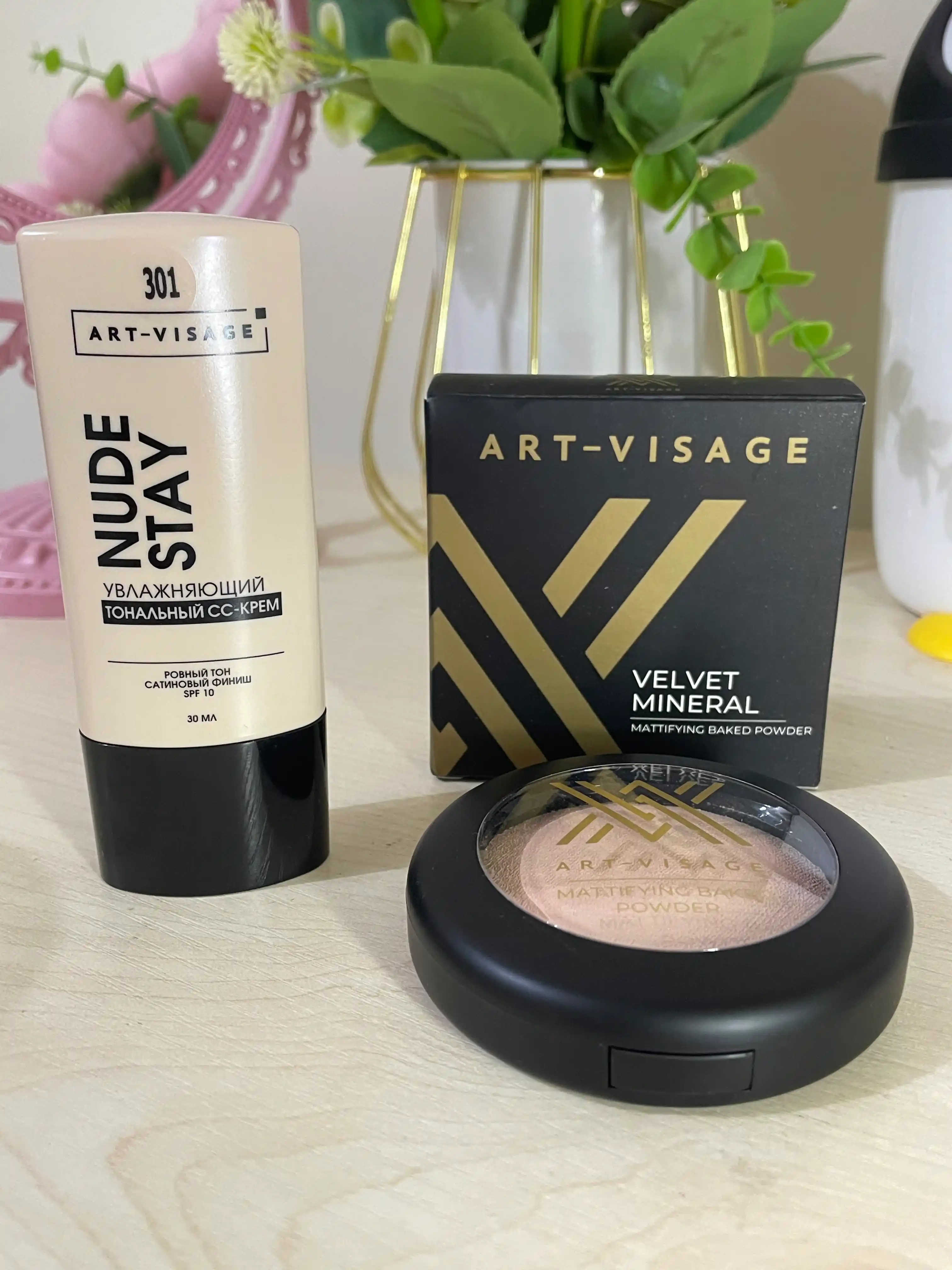 Пудра для лица запечённая "VELVET MINERAL" ART-VISAGE