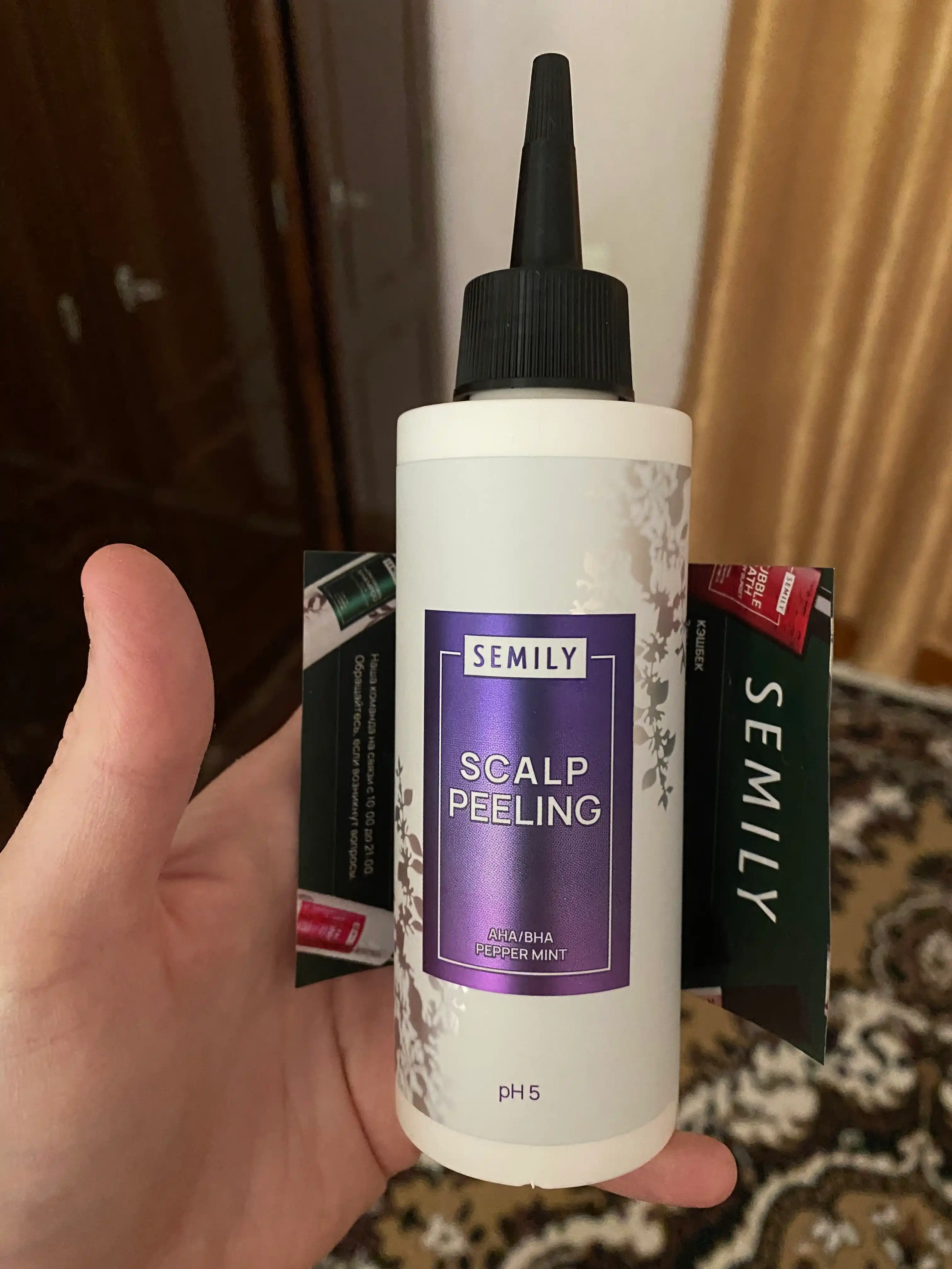 Soch uchun piling SEMILY Kepekka qarshi piling bosh koja uchun skrab, 150 ml