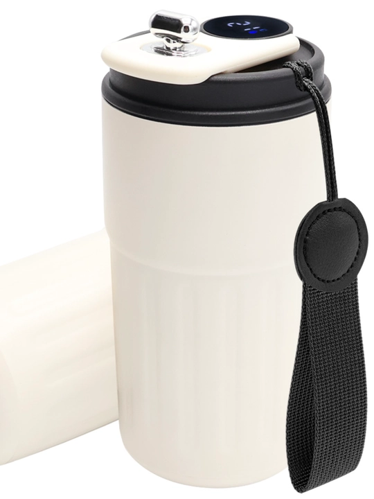 Termokrujka qahva uchun, termos krujka, harorat sensori bilan, 460 ml