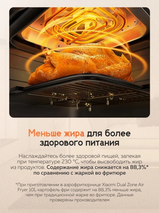 Xiaomi Smart Air Fryer aqlli aerogril 4,5L, 6,5L, Dual Zone, 10L,12L frityurnitsa