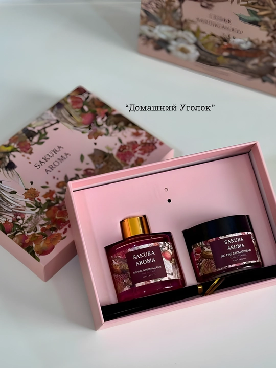 Ароманабор Sakura Aroma, диффузор и ароматическая свеча