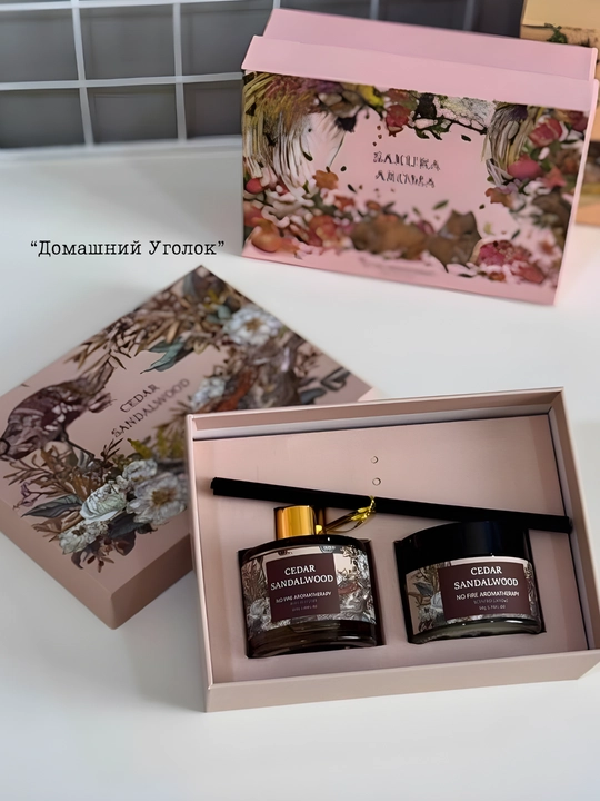 Ароманабор Sakura Aroma, диффузор и ароматическая свеча