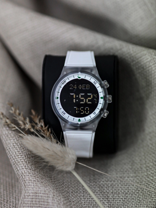 Часы напоминающие о времени молитвы и направлении Киблы, ZAMA WATCH модель