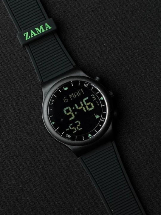 Часы напоминающие о времени молитвы и направлении Киблы, ZAMA WATCH модель