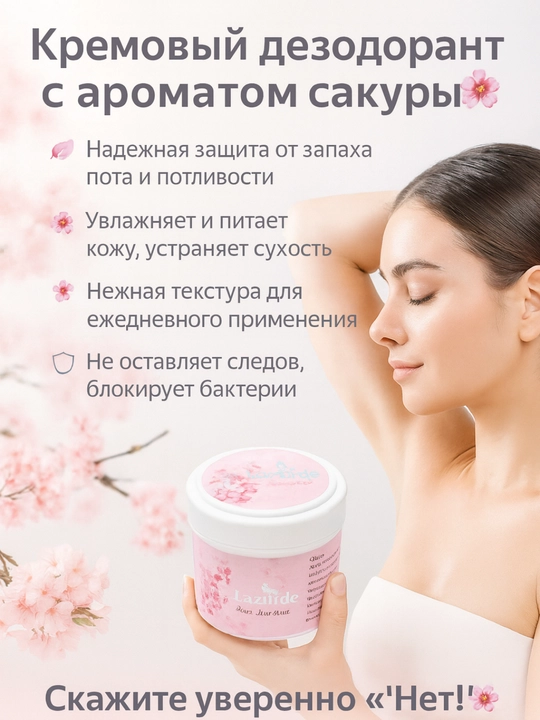 Крем дезодорант, антиперспирант для женщин и девушек, Dizurde - 