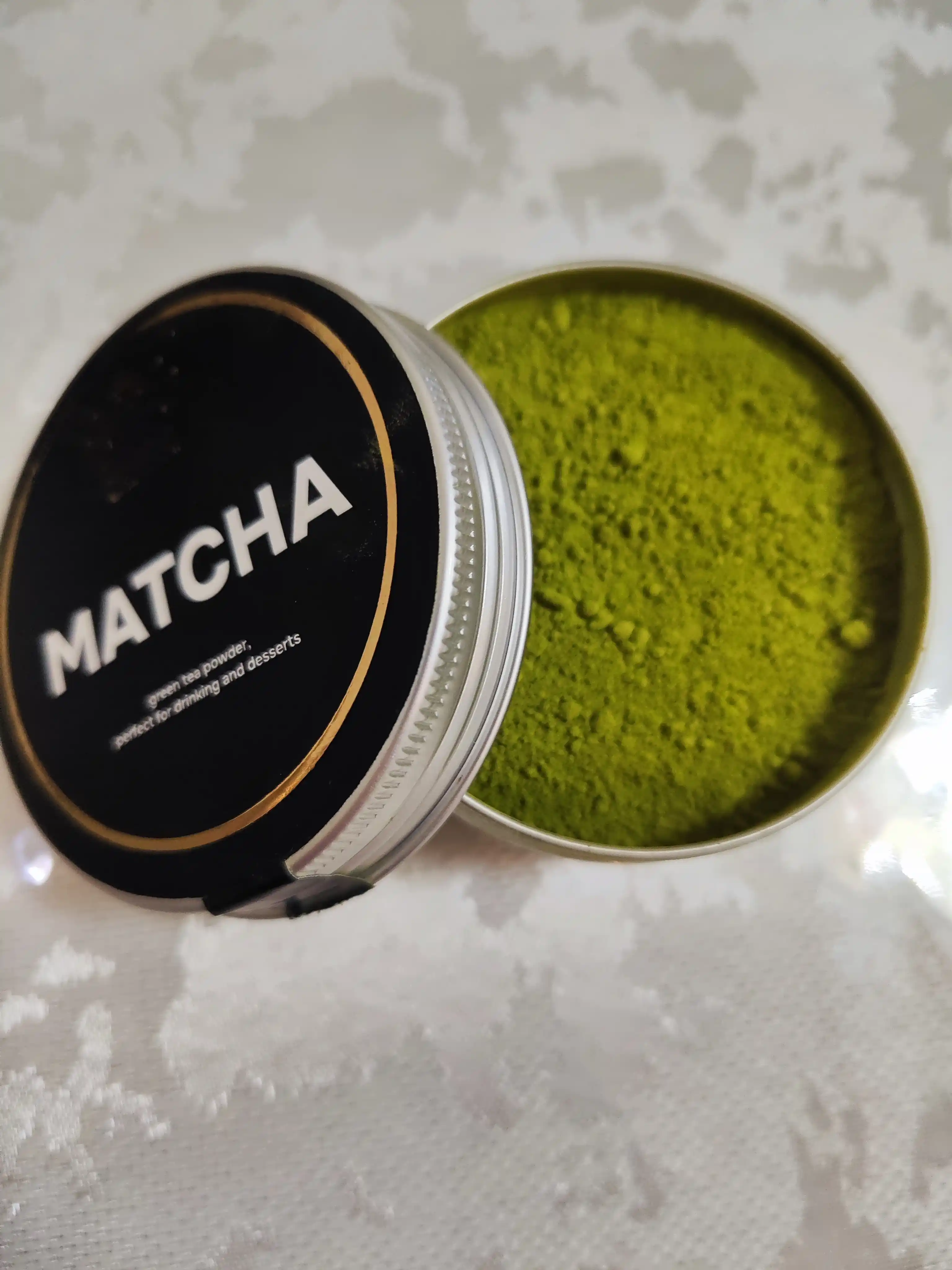 Matcha yashil choyi, 100% kukunli