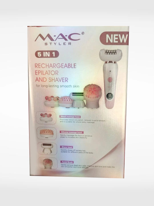 Epilyator simsiz MAC styler, ayollar uchun professional depilyator