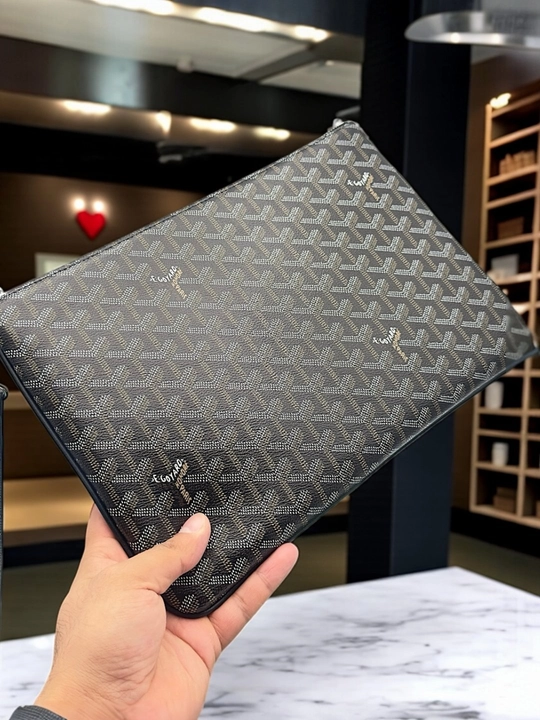 Goyard klatch qo‘l sumkasi, erkaklar va ayollar uchun barsetka, zamonaviy dizaynda