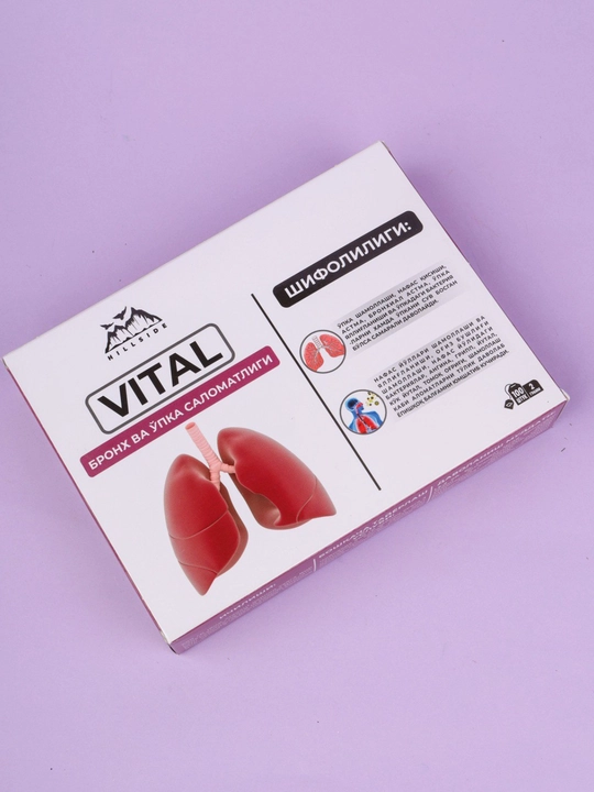 VITAL — O‘pka va nafas yo‘llarini tozalovchi tabiiy choy
