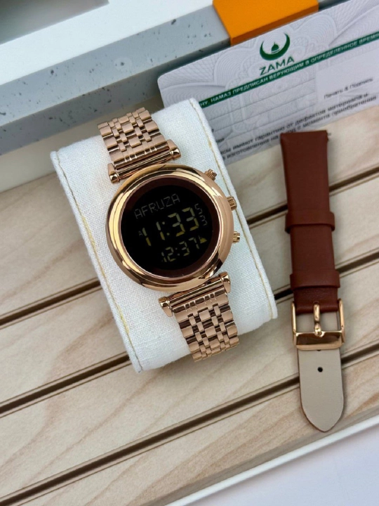 Ayollar uchun suvga chidamli, Namoz vaqtini eslatadigan ZAMA WATCH soati