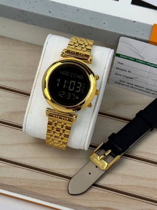 Ayollar uchun suvga chidamli, Namoz vaqtini eslatadigan ZAMA WATCH soati