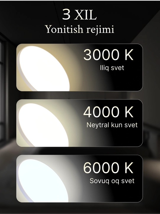 Lyustralar, LED qandil, lustra qandil, plafon, led chiroqlar, 3 xil rejim yonish