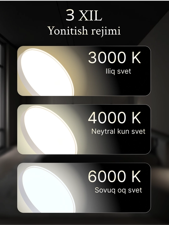 Lyustralar, LED qandil, lustra qandil, plafon, led chiroqlar, 3 xil rejim yonish