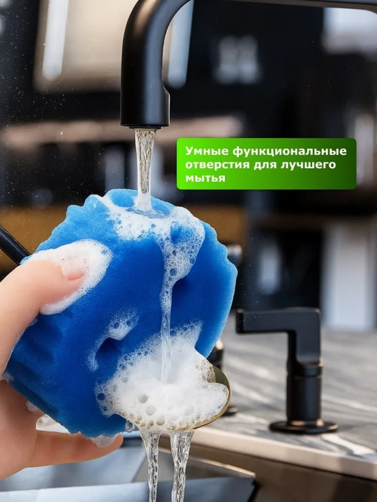 Губки для посуды в виде смайлика – эффективны против жира и загрязнений