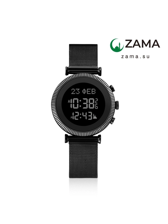 Ayollar uchun mo‘ljallangan, namoz vaqtini eslatuvchi, suvga chidamli ZAMA WATCH soati