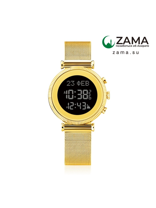 Ayollar uchun mo‘ljallangan, namoz vaqtini eslatuvchi, suvga chidamli ZAMA WATCH soati