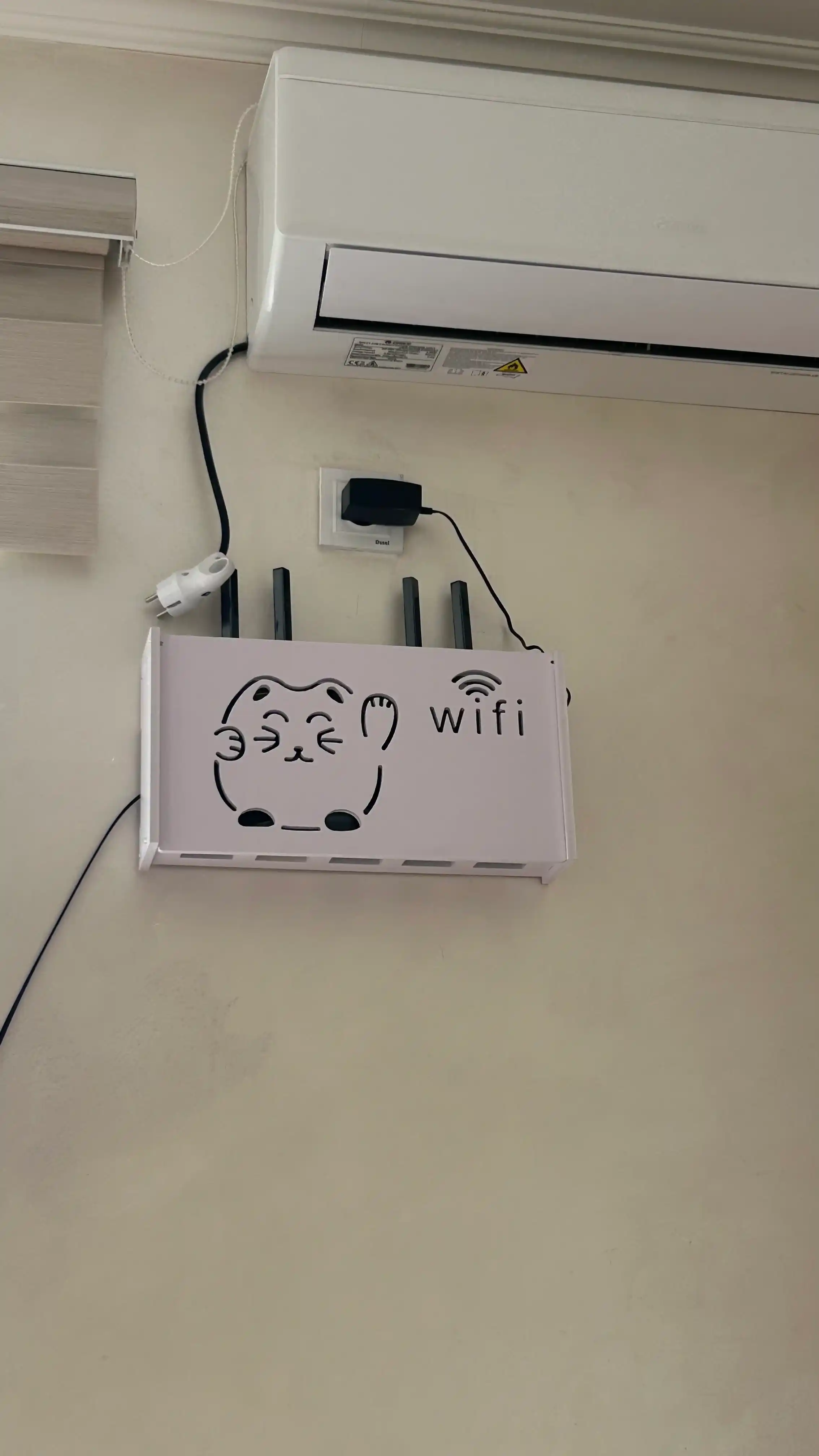 Органайзер для Wi-Fi роутера, настенный, креативный дизайн, ПВХ