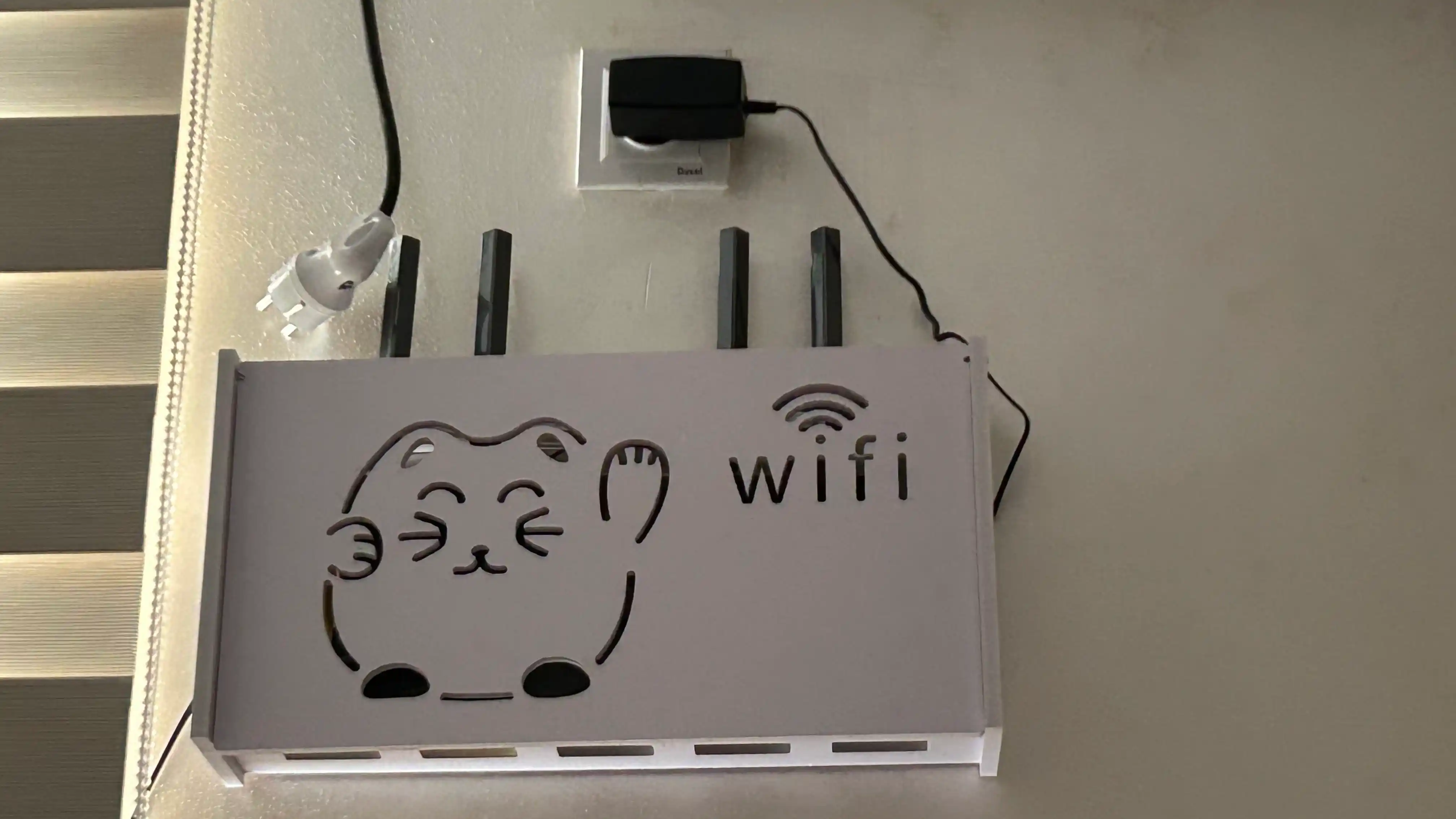 Органайзер для Wi-Fi роутера, настенный, креативный дизайн, ПВХ