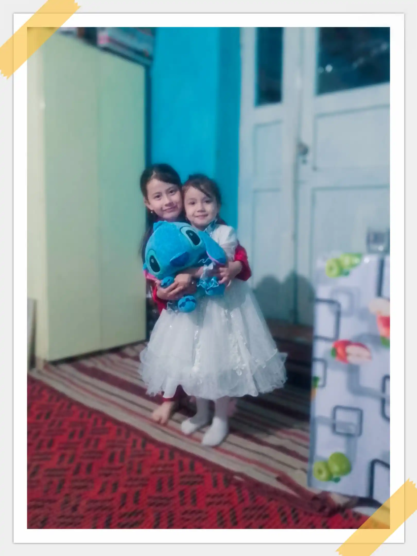 Yumshoq bolalar o‘yinchog‘i, Lilo va Stich, sovg‘a uchun, ko‘k va pushti