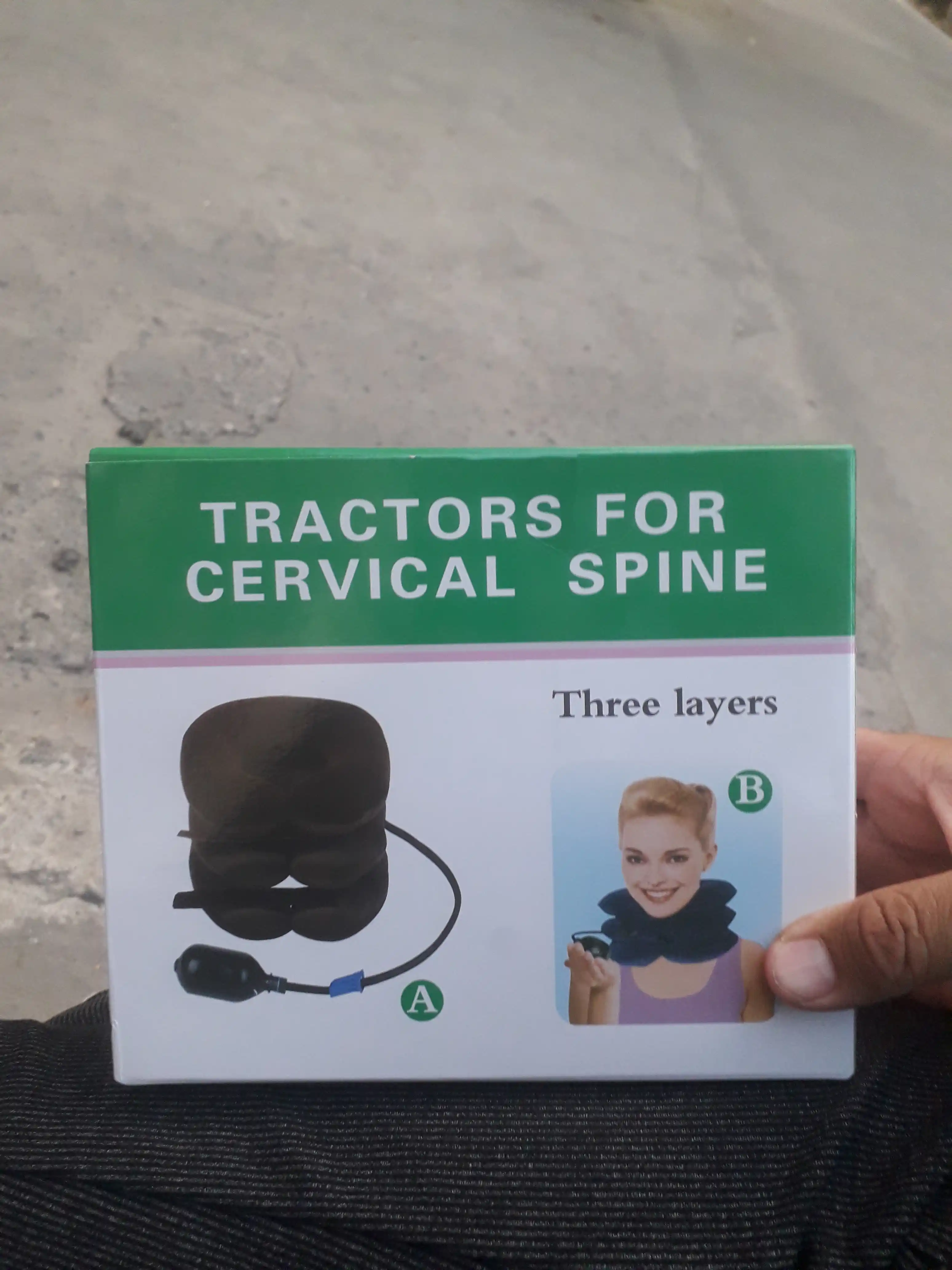 Bo‘yin uchun shishirilgan ortopedik yostiq "Tractors For Cervical Spine"