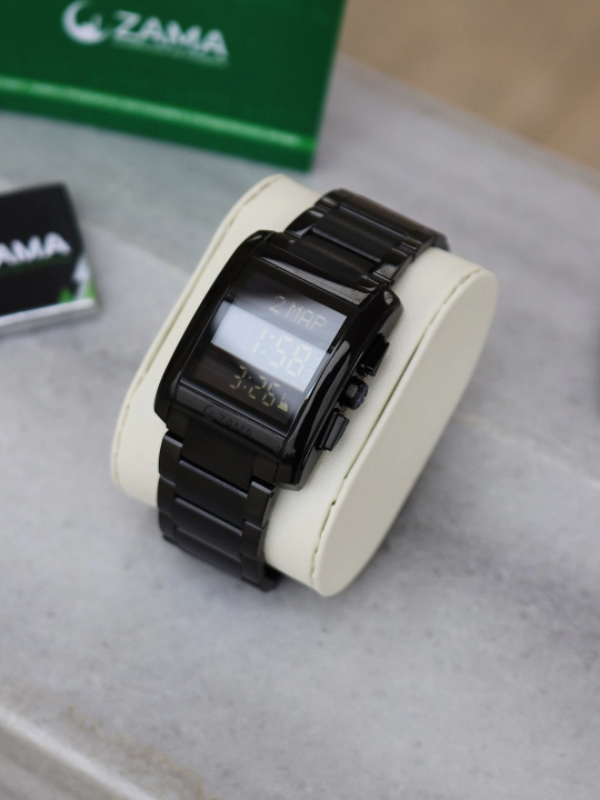 Часы Zama Watch, с функцией написания имени и напоминанием о времени намаза 