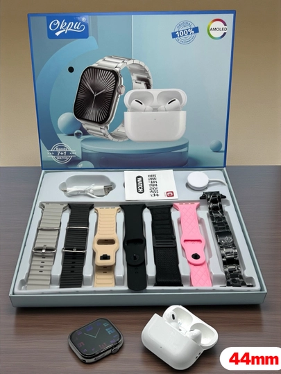 Умные часы, 1+1, 2 Smart Watch 8 и 8 ultra, 11 ремешков и чехол в комплекте — PUMAUZ-WATCH-ЧЕРНСТЕ