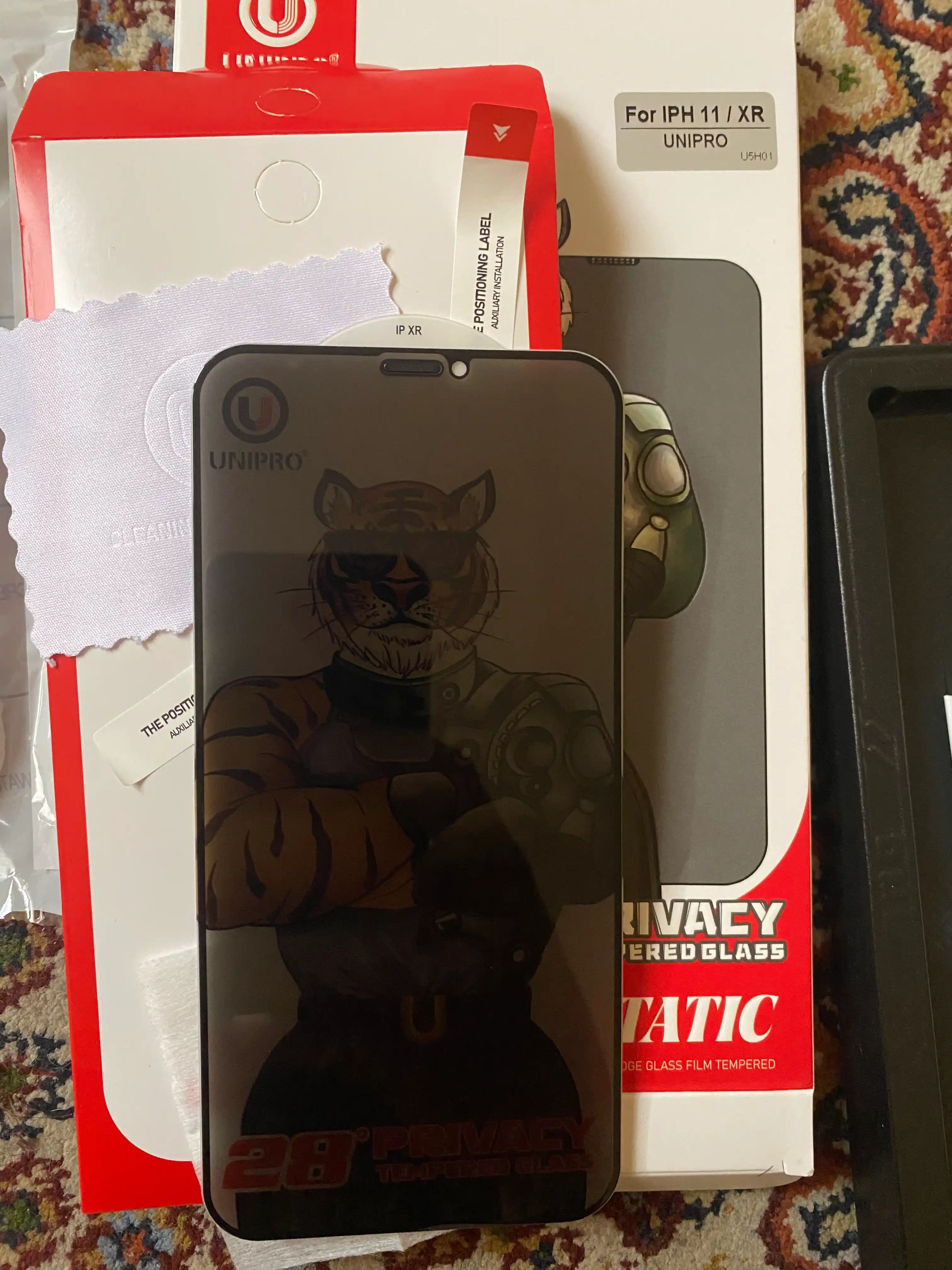 Защитное стекло aнтишпион, тонировка для IPhone  XS, 11, XR, 12, 13, 14, 15, Pro, Pro Мax
