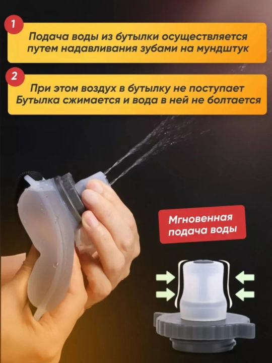 Qo'lga taqiladigan sport suvidan idish, Suv shishasi - 200 ml