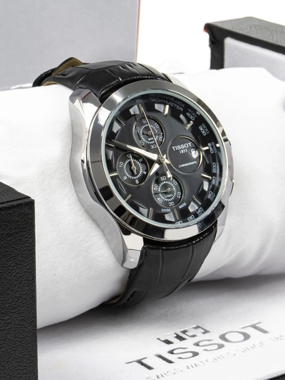 Мужские часы TISSOT Chronograph — стиль, мощь и точность в одном — MICRO1-TISSOT125-ЧЕРН