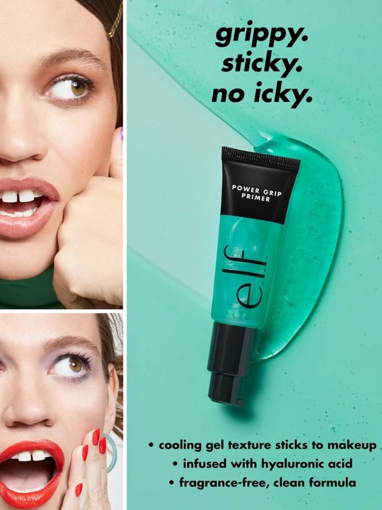 E.l.f. Power Grip Primer увлажняющий праймер для лица разглаживает кожу и фиксирует макияж - 
