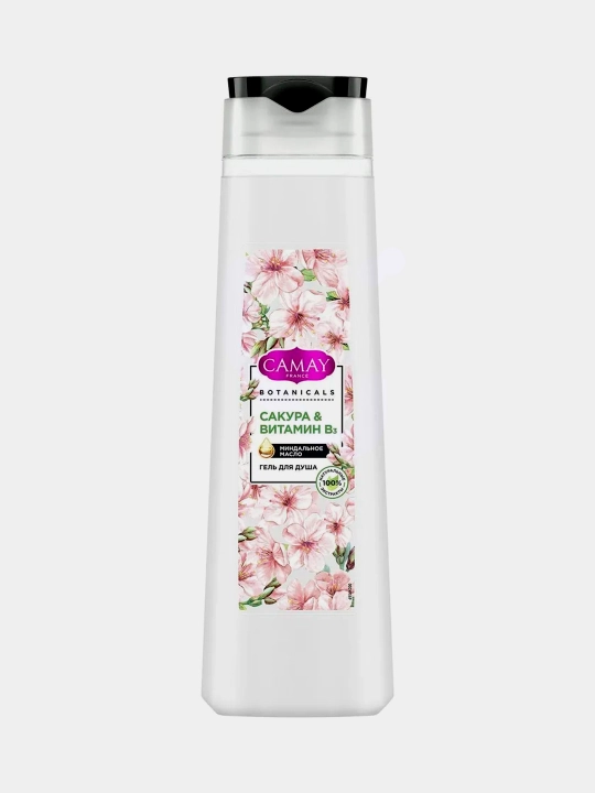 Гель для душа Camay "Botanicals", Японская Сакура, 400 мл - 