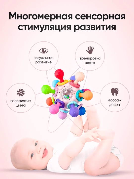 Прорезыватель для зубов, погремушка, грызунок для новорожденных, игрушка