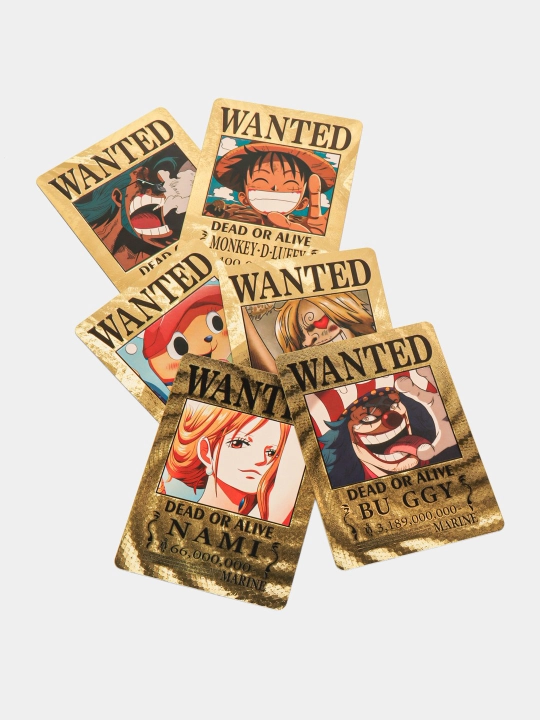 One Piece Wanted Poster kartalar 54 dona, anime ishiqibozlari sovg‘asi va kolleksiya uchun