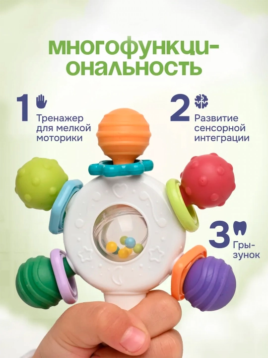 Прорезыватель для зубов, погремушка, грызунок для новорожденных, игрушка