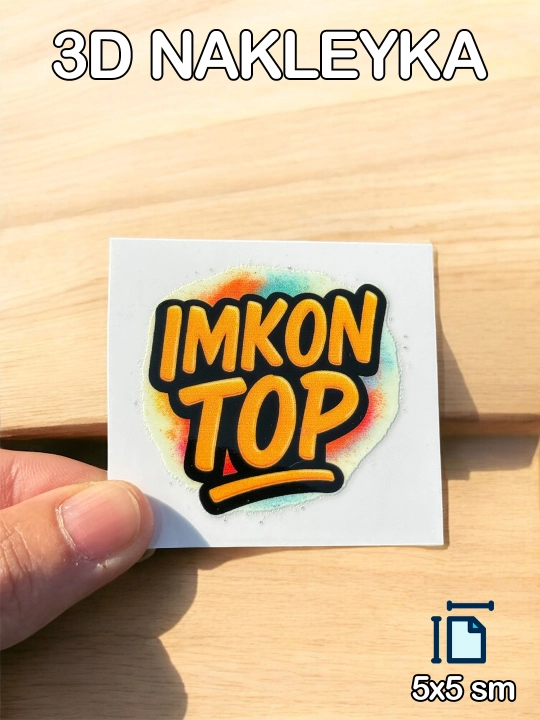 Noutbuk uchun nakleyka, 3D nakleyka - 