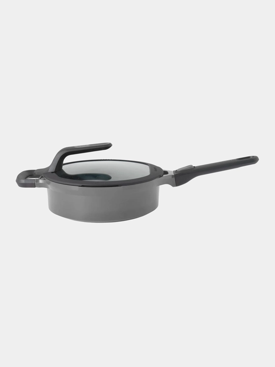 BergHOFF Stay-Cool Gem Qopqoqli Soteynik 24 sm, quyma alyuminiy, kul rang 2307420