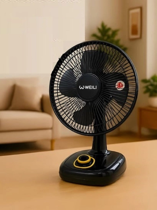 Stol ventilyatori, kuchli, jim, 3 tezlik, uy va ofis uchun, energiya tejamkor