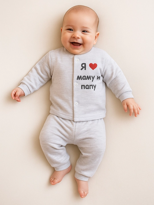 Детский костюм двойка летняя: комплект одежды для новорожденных 0-9 месяцев