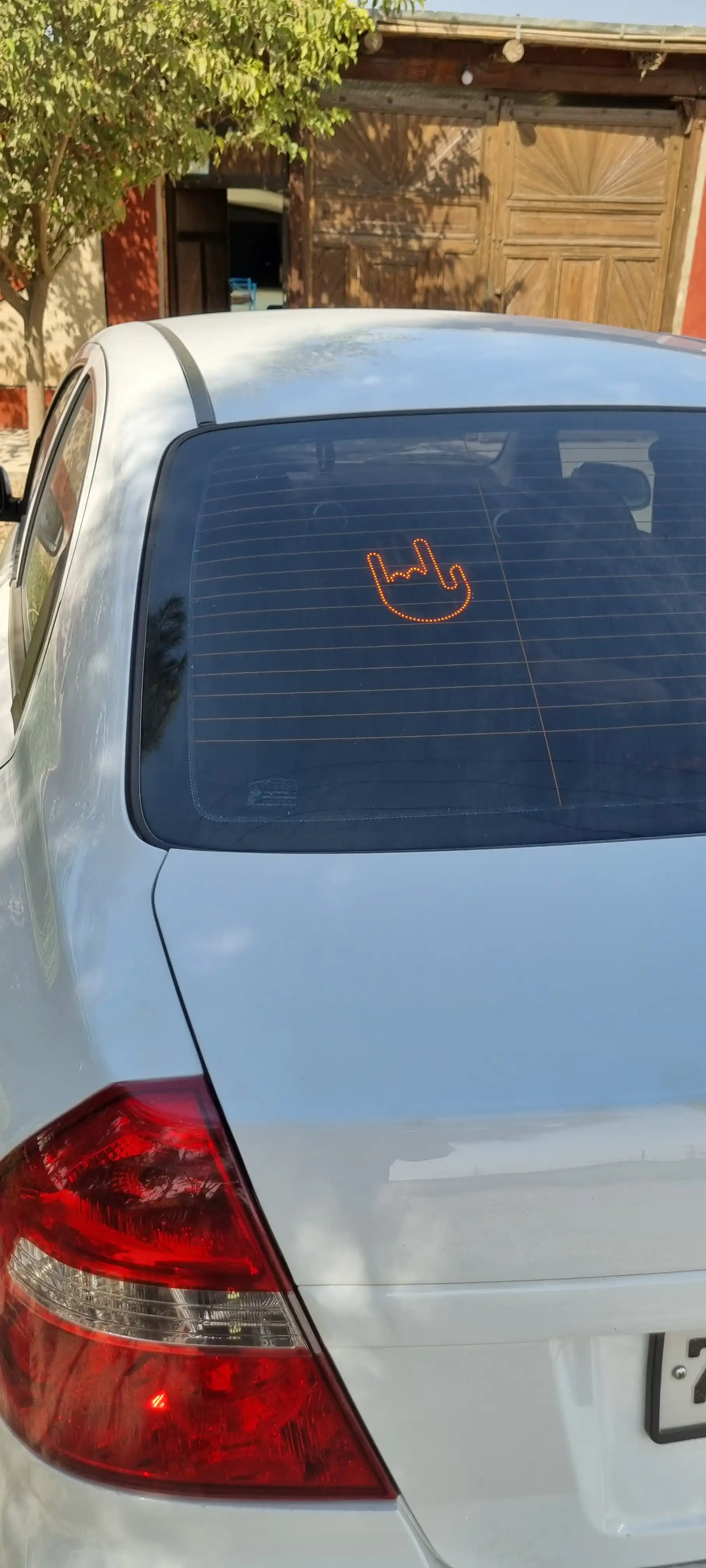 LED Gesture svetodiodli sariq rang qo'l avtomobil oynasi uchun, qo'l ishorasi AutoSTARled