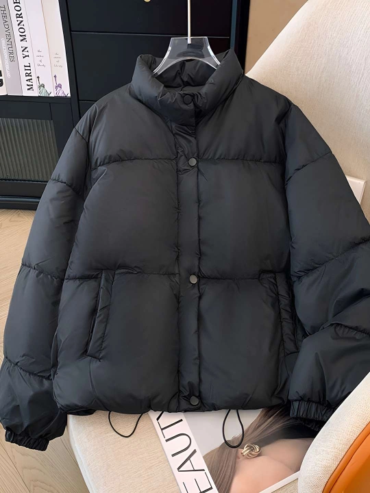 Ayollar kurtkasi, qishki kurtka, issiq oversize kurtka, koreys, kuz va qish uchun