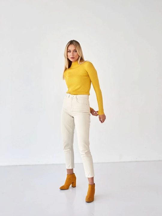 Turtleneck ayollar, tayanch longslive qizlar uchun uzun yengli kozok XS, s, m o'lchamlari