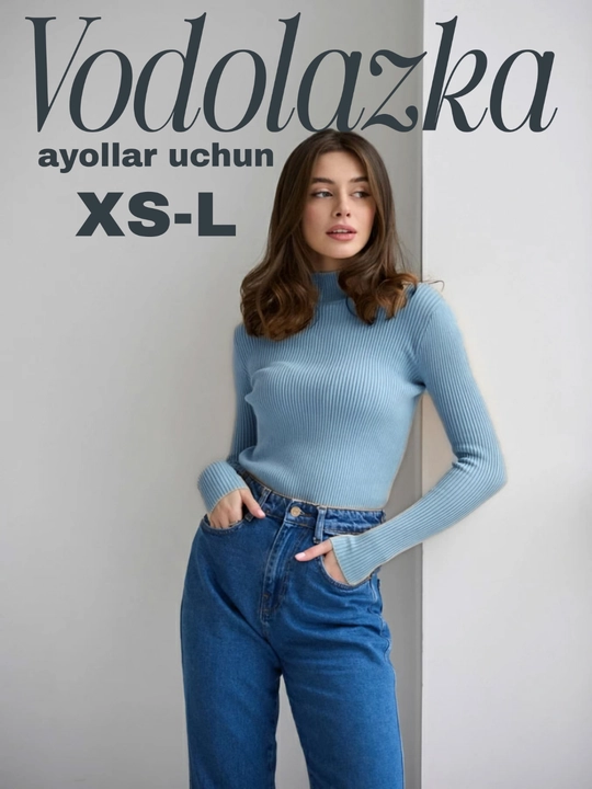 Turtleneck ayollar, tayanch longslive qizlar uchun uzun yengli kozok XS, s, m o'lchamlari