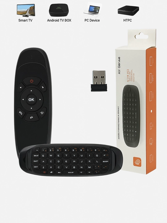 Smart TV, kompyuter va Android TV Box uchun universal simsiz klaviatura va Air Mouse pult