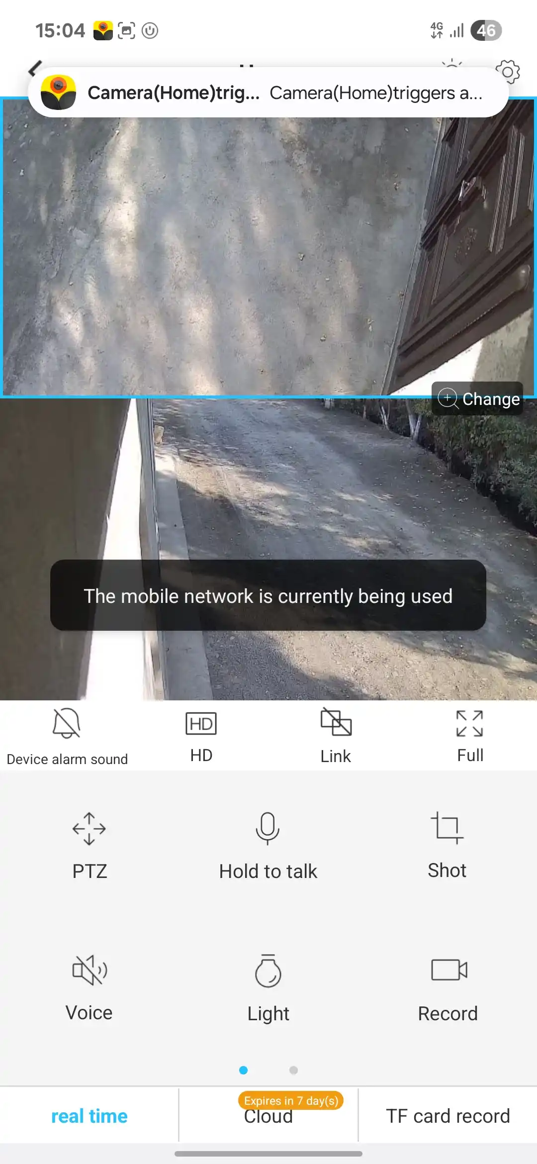 Uy va ko‘cha uchun videokuzatuv kamerasi, harakat sensori bilan ko‘cha, WIFI