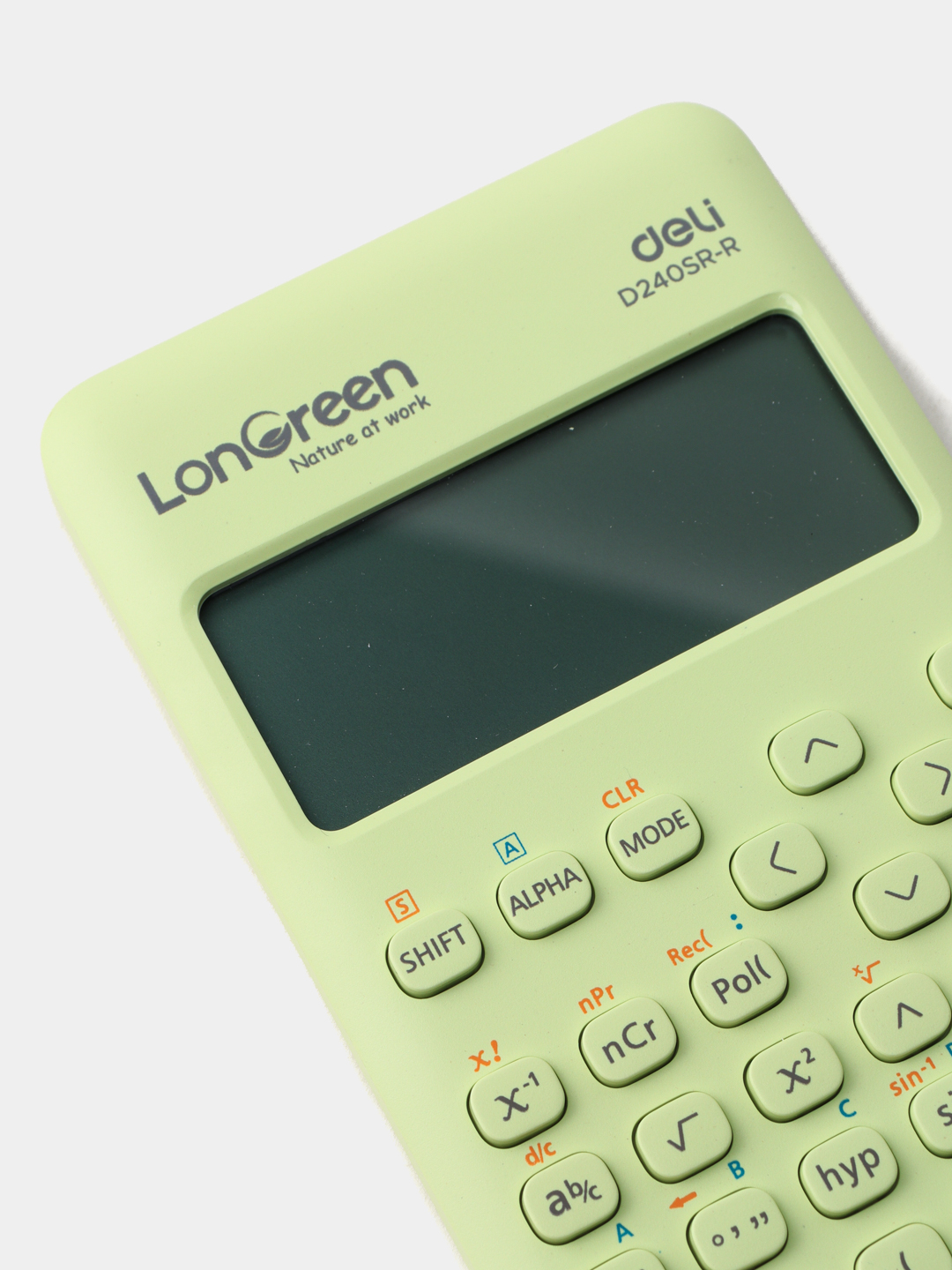 Калькулятор научный LonGreen (160*74*16.4mm) 240F-10+2 digits Deli ED240SR-R-GREEN