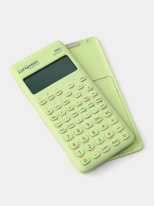 Калькулятор научный LonGreen (160*74*16.4mm) 240F-10+2 digits Deli ED240SR-R-GREEN