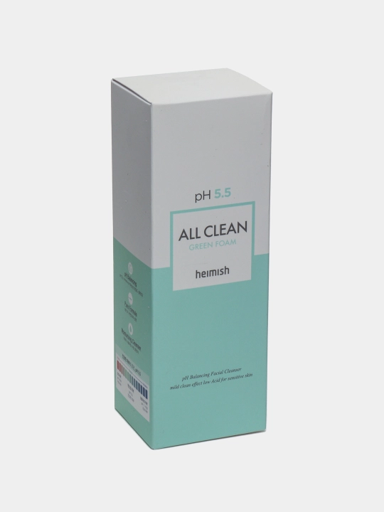 Чувствительной кожи, Heimish, All Clean, pH 5.5, Clean Green, White clay Foam, 150 мл