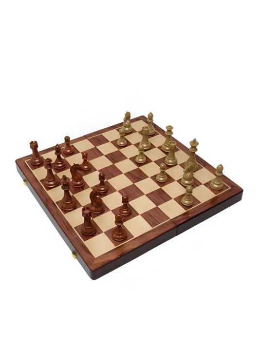 Yog‘och qutidagi metall Kasparov shaxmati - 