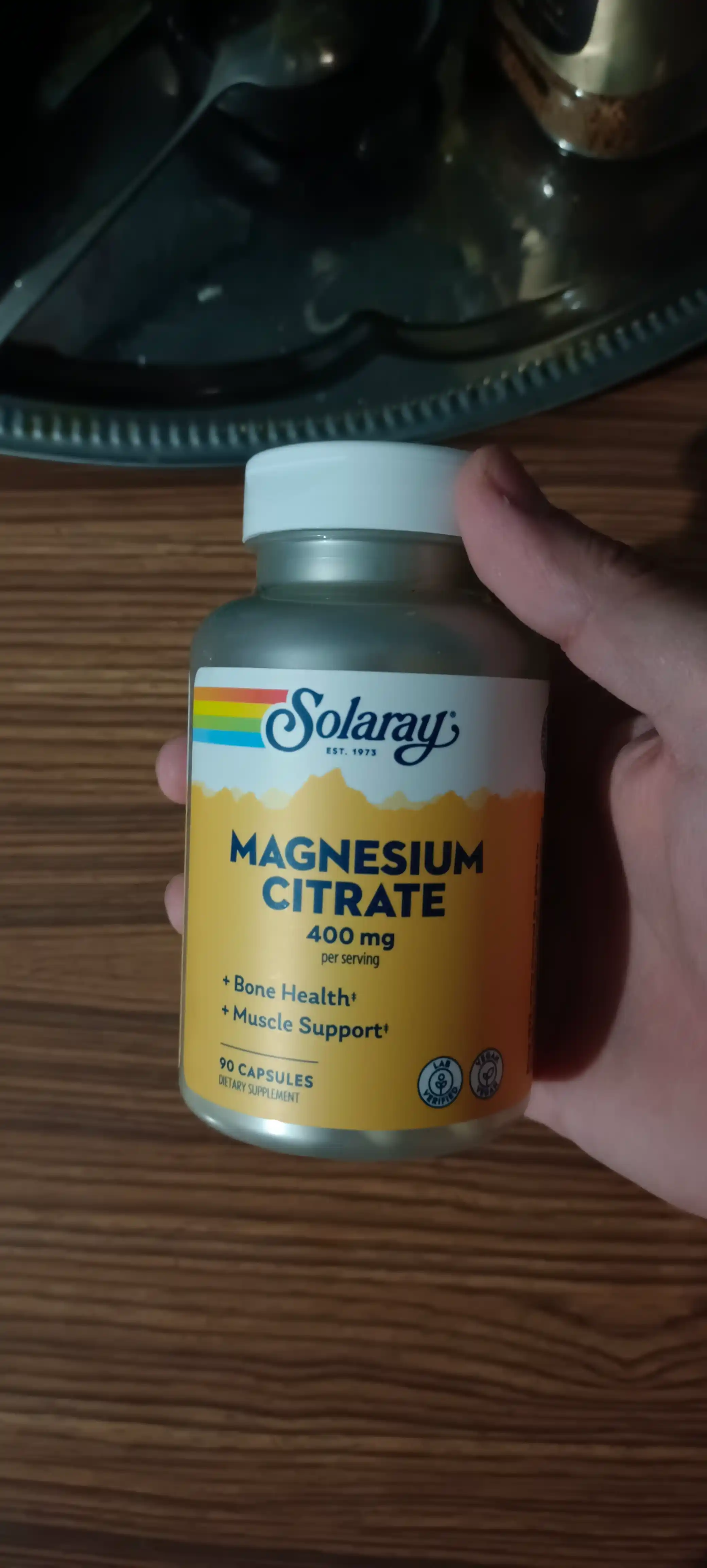 Магний цитрат Solaray Magnesium Citrate, 400 mg, 90 капсул