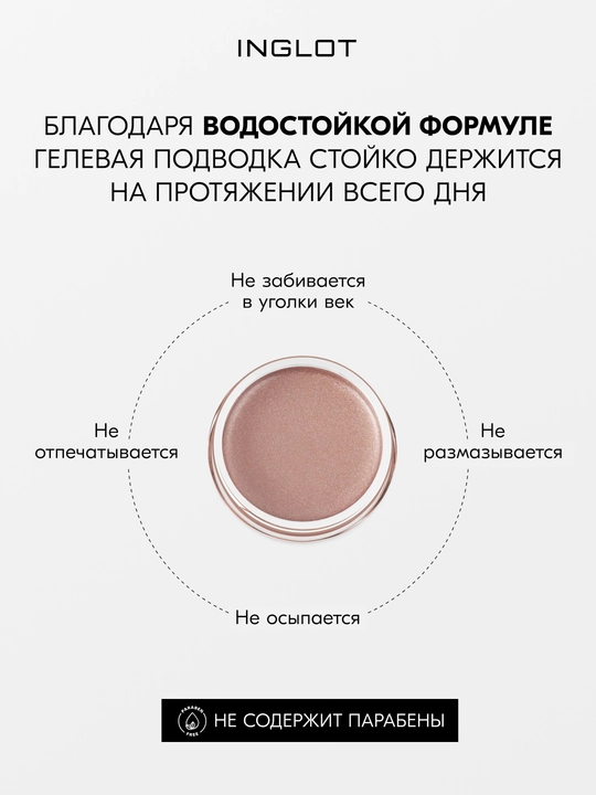 INGLOT AMC Eyeliner Gel гелевая подводка для глаз водостойкая, матовая 5.5 мл